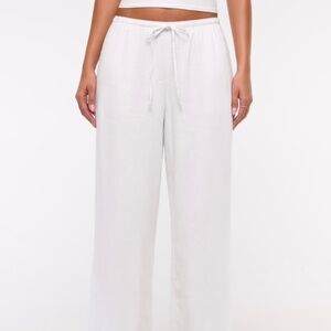 Abercrombie Linen Wide Leg Pants Size Large